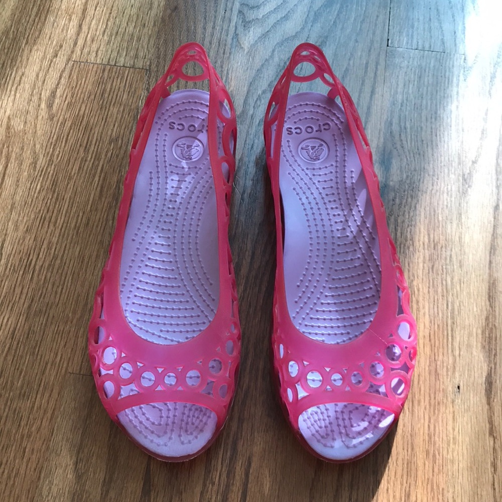 Pink Crocs